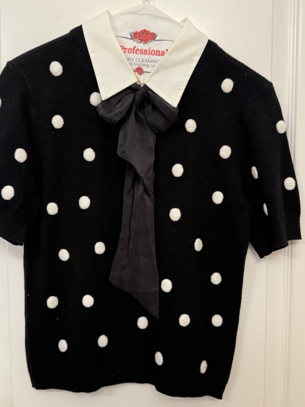 ALICE + OLIVIA CIARA POLKA DOT SWEATER SIZE S NWOT - Picture 2 of 4